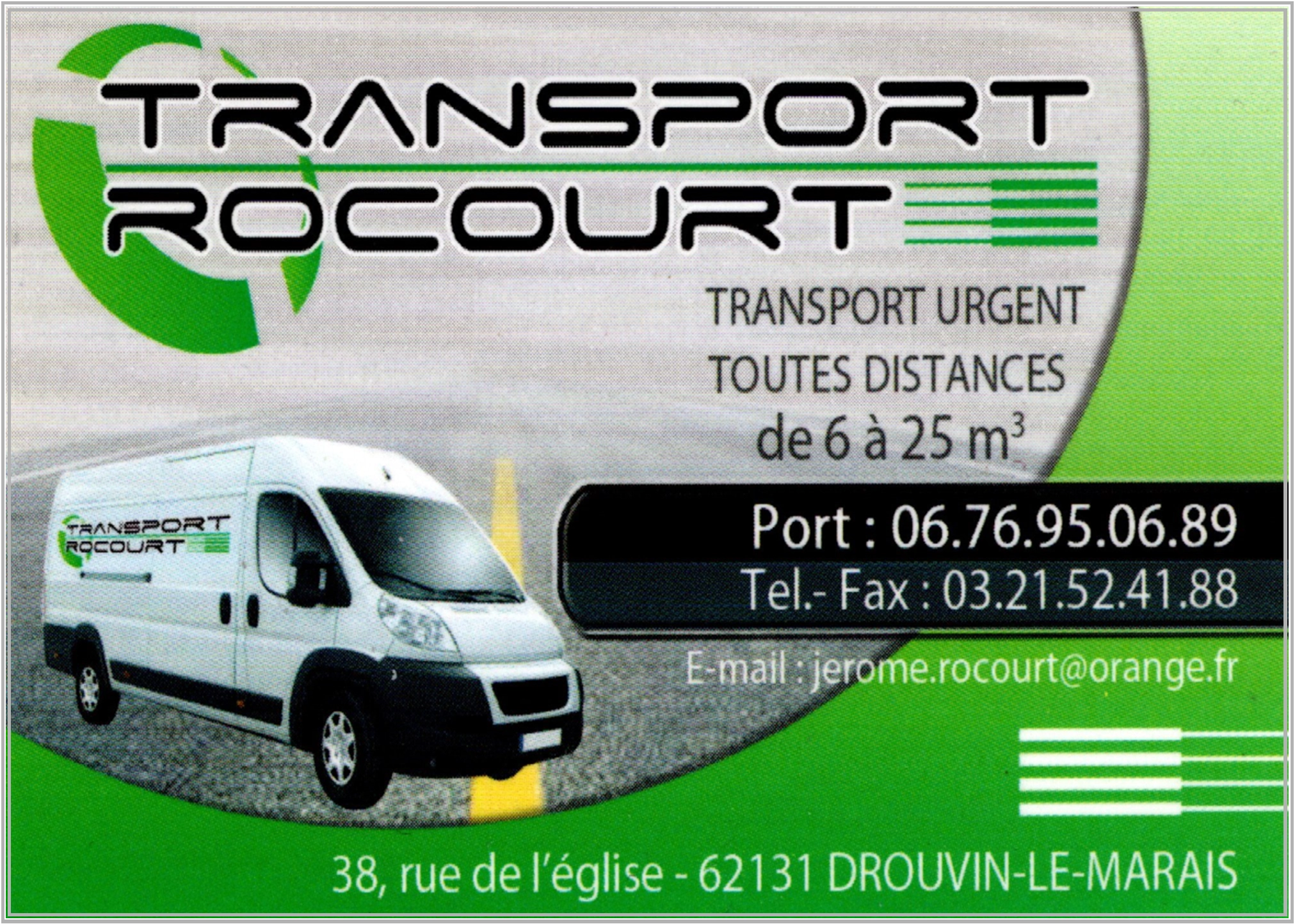 transport rocourt drouvin le marais